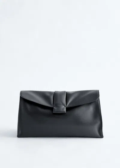 & Other Stories Soft Leather Clutch In Black