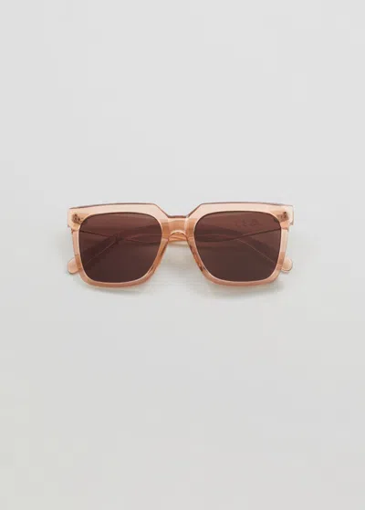 & Other Stories Squared Sunglasses In Orange