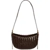 & Other Stories Steve Braided Leather Shoulder Bag In Brown Medium Dusty