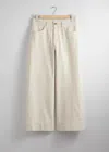 & Other Stories Straight Cropped Jeans In White