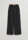 Shop & Other Stories Straight Trousers In Black