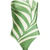 & Other Stories Strapless One-piece Swimsuit In Green