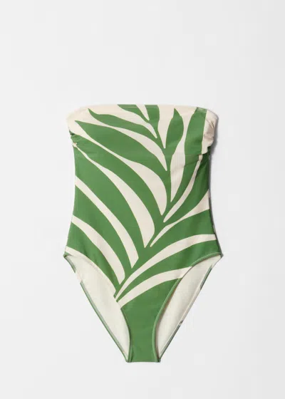 & Other Stories Strappy Swimsuit In Green