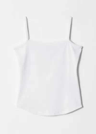 & Other Stories Strappy Top In White