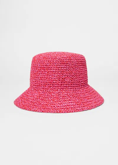 & Other Stories Straw Bucket Hat In Pink