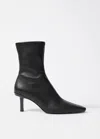 & Other Stories Stretch-leather Ankle Boots In Black