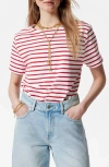 & Other Stories Stripe Cotton T-shirt In Multi