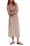 & OTHER STORIES & OTHER STORIES STRIPE LONG SLEEVE MIDI SWEATER DRESS