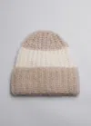 & OTHER STORIES STRIPED ALPACA-BLEND BEANIE