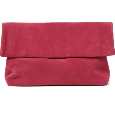 & Other Stories Suede Clutch In Red