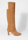 & Other Stories Suede Knee Boots In Beige
