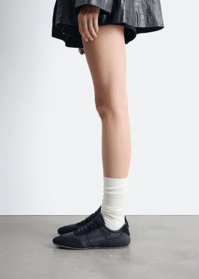 & Other Stories Suede Trainers In Black