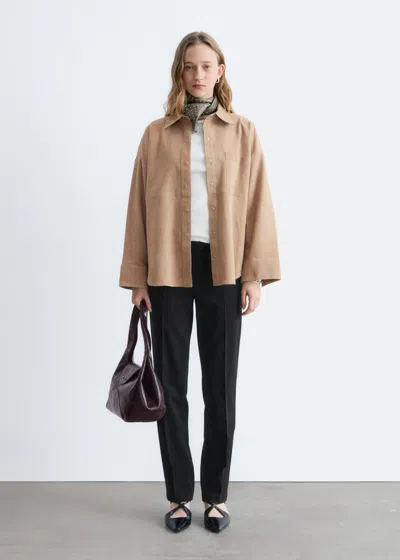 & Other Stories Tailored Press-crease Trousers In Black
