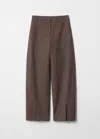 & Other Stories Tailored Silk-blend Trousers In Brown