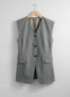 & Other Stories Tailored Vest In Grey
