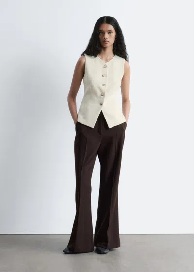 & Other Stories Tailored Vest In Neutral
