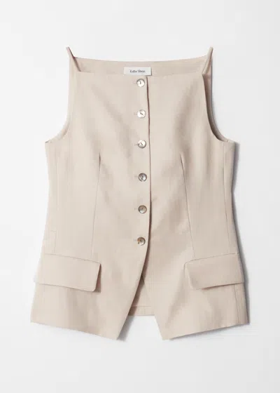 & Other Stories Tailored Vest Top In Brown
