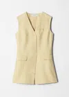 & Other Stories Tailored Vest In Yellow