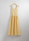 & Other Stories Tank Midi Dress In Yellow