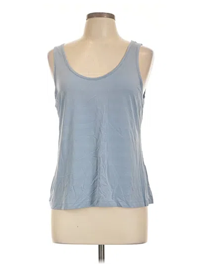 Pre-owned & Other Stories Tank Top Blue Halter Neckline Tops