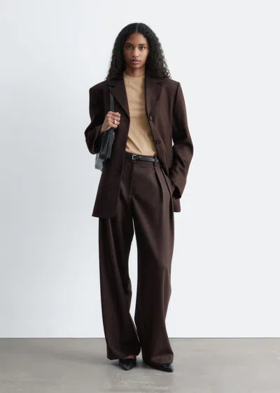 & Other Stories Tapered Blazer In Brown