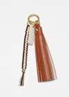 & Other Stories Key Ring With Suede Fringed Tassel-multi In Brown