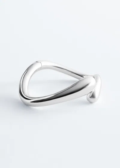 & Other Stories Teardrop Cuff Bracelet In Metallic