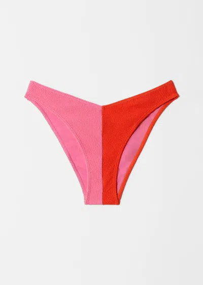& Other Stories Textured Bikini Bottoms In Multi