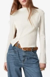& Other Stories Textured Side Button Top In White Light
