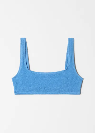 & Other Stories Textured Square-neck Bikini Top In Multi