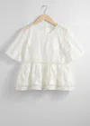 Shop & Other Stories Textured Top In White