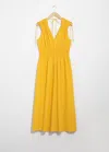 & Other Stories Tie-detailed Midi Dress In Yellow