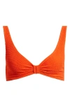 & Other Stories Triangle Bikini Top In Orange