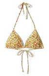 & Other Stories Triangle Bikini Top In Green