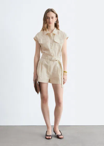 & Other Stories Utility Jumpsuit In Neutral