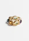 & Other Stories Vibrant Crystal Ring In Gold
