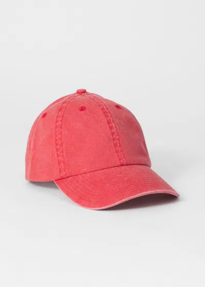 & Other Stories Washed Baseball Cap In Red