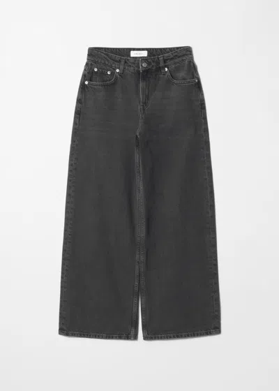 & Other Stories Wide Leg Jeans In Black