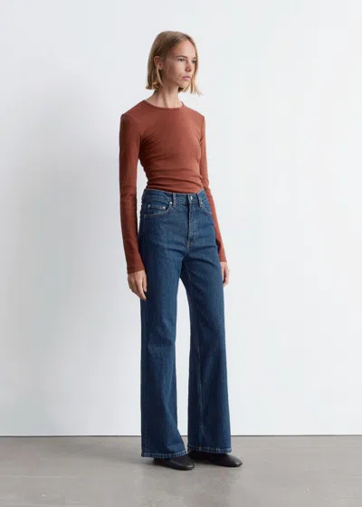 & Other Stories Wide-leg Jeans In Blue