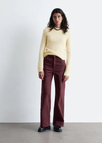 & Other Stories Wide-leg Jeans In Brown