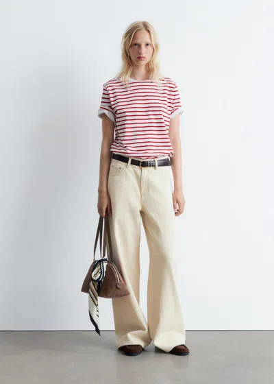 & Other Stories Wide-leg Jeans In Pink