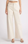 & Other Stories Straight Cropped Jeans In Beige