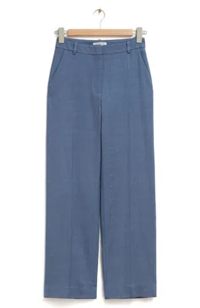 & Other Stories Wide Leg Pants In Blue
