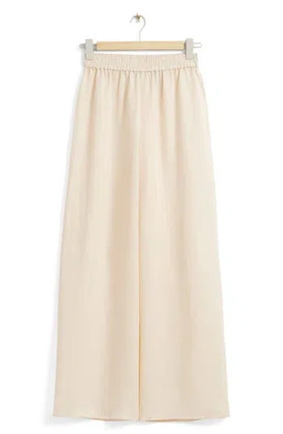 & Other Stories Wide Leg Pants In Neutral
