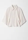 & Other Stories Wide-sleeve Shirt In White