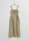 & Other Stories Wide Sleeveless Jumpsuit In Neutral