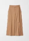 & Other Stories Wide Tailored Trousers In Beige