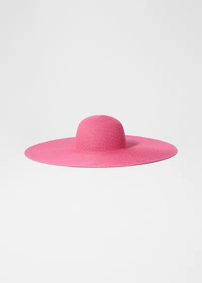 & Other Stories Wide-brim Straw Hat In Pink