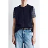 & Other Stories Wool & Cotton Sweater Vest In Black