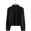 & Other Stories Wool & Mohair Blend Sweater In Black